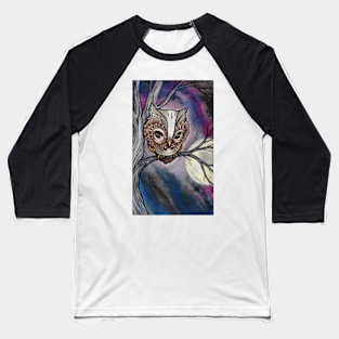 shy night owl painting. Baseball T-Shirt